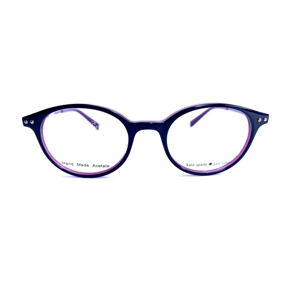 New Kate Spade Black Purple Full Rim Eyeglasses Cosette 01C1 49 19 140